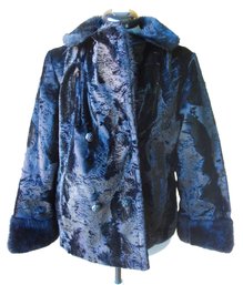 Vintage WINTER Fur (faux?) Coat, Sz L
