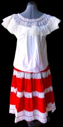 Mexican Style Dancing Shirt And Skirt