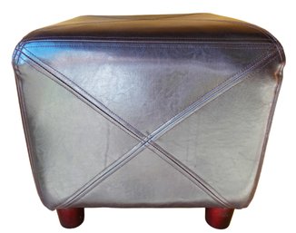 Small Leather Ottoman