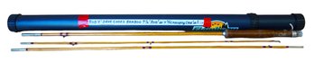 Fly Fishing Rod Dave Cook's Bamboo 7.5 Ft With Telescoping Case