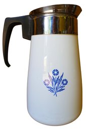 Vintage Corning Ware 9 Cup White Coffee Percolator