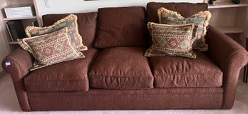 Crate & Barrel- Beautiful Brown Sleeper Sofa