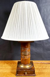 Antique Table Lamp With Base From 1725