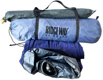 Vintage Ridgeway By Kelty 3 Man Tent & Twin Air Mattress