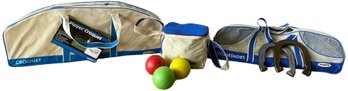4-player Croquet, Bocce Ball & Horseshoes Sets