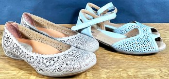 2 Pairs Of Boho Chic Women's Flats, Size 9