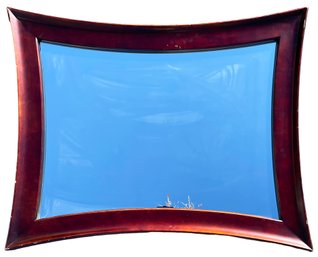 Majestic Curved Wood Mirror