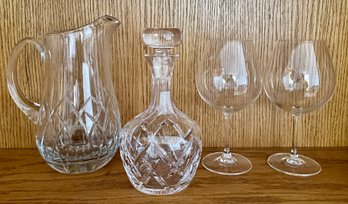 Riedel Wine Glasses With Decanter And Pitcher
