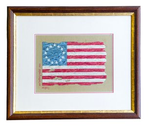 Very Cool American Flag Cross Stitch By Ann Modahl