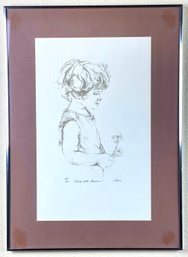 Child With Flowers Signed Ltd. Edition Print