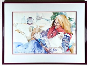 Original Framed Watercolor Painting Signed By Gayle Smith