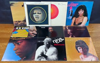 10 Vintage Jazz & Soul LP Vinyl Records- Donna Summer, Nina Simone, Isaac Hayes & More!