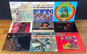 10 Vintage LP Vinyl Records- Herbie Mann, Leon Redbone, Dave Brubeck Quartet & More!