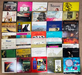 40 Vintage Classical Music LP Vinyl Records- Clockwork Orange, Tchaikovsky, Mozart & More!