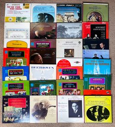 30 Vintage Classical Music LP Vinyl Records- Schubert, Beethoven, Georg Phillip & More!