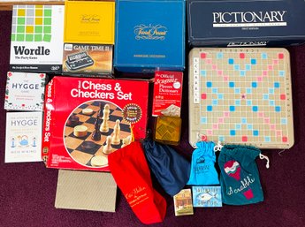 Classic Board Games Lot- Boggle, Scrabble, Chess, Pictionary And More!