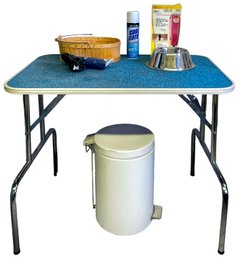 Dog Grooming Table, Clippers & Accessories