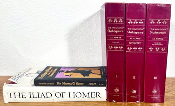 Oversized Shakespeare And Homer Books