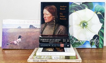 Books On American Artists Andrew Wyeth & Georgia O'keefe