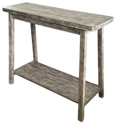 Pottery Barn Grayish Wood Toned Sofa Table