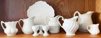 Collection Of Vintage & Antique Pitchers And More