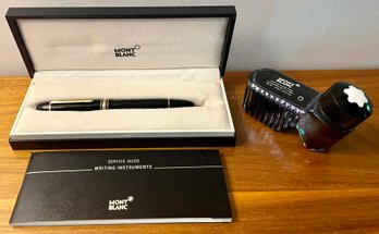 Montblanc Meisterstuck No 149 Fountain Pen With 4810 14k Gold Tip In Box With Ink Well