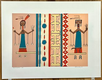 Signed Lithograph, 'The Ancients 003' By Marilyn Markowitz