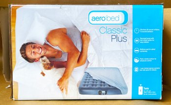 Aero Bed Classic Plus Inflatable Guest Mattress Size Twin Plugged In And Works.  NO HOLES
