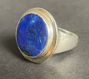 Silver And Lapis Ring