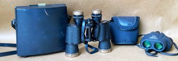 Pentax & Sunset Binoculars With Cases