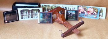 ANTIQUE STEREO CARD VIEWER