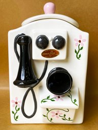 Sierra Vista Hand Painted Vintage Telephone Cookie Jar.