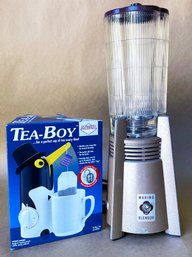 Waring Blender With Glass Pitcher. Tea-Boy Tea Bag Extractor