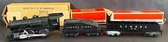 Vintage Lionel Trains Gondola Car, Locomotive, & Tender