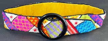 Cool Vintage Needlepoint Belt