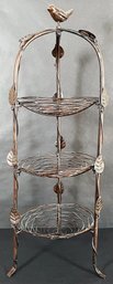 3 Tiered Metal Birds Nest Basket