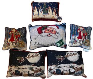 6 Christmas Pillows - Some Brand New!