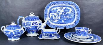 Assorted Blue Willow China