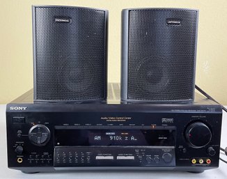 Sony FM-AM Stereo Receiver & Optimus Speakers