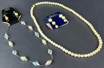 Assorted Faux Pearl Costume Jewelry