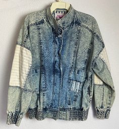 Vintage 1980s Men's Acid Wash Denim Jacket