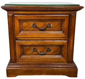 Dixie Dark Wood 2 Drawer Nightstand