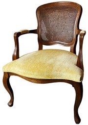 Elegant Louis XVI  Style Cane Back Armchair