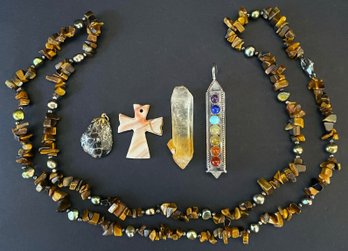 Tiger Eye, Crystal, And Other Natural Stone Jewelry