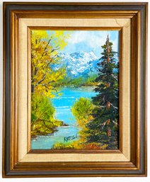Original Signed And Framed Landscape By Rattsie