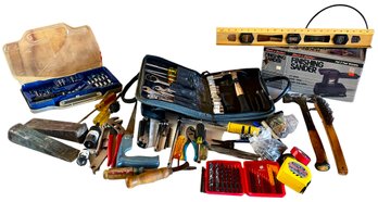 Assorted Tool Lot Including Drill Bits, Socket Set, Sander & More!