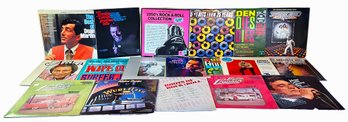 24 Vinyl Records Including Johnny Cash, Dean Martin, Saturday Night Fever, Golden Oldies & More!