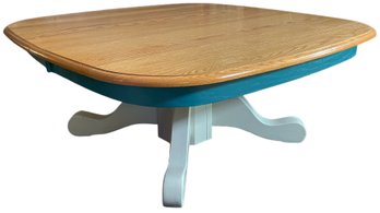 Pedestal Leg Square Coffee Table