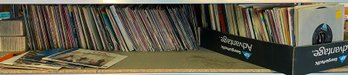 Huge Lot Of 7 Inch Vinyl Records & Record Holder