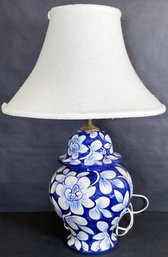 Vintage Blue & White Table Lamp